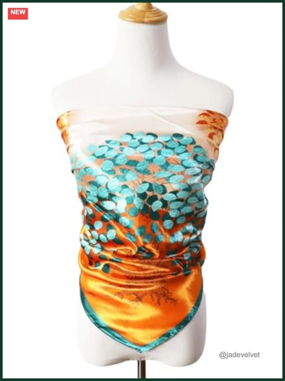 Satin Head Scarf for Women Silk Like Hair Wrap Square Bandana Neck Scarf